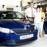 Baranyai család nyerte a Škoda Fabia Combit