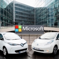 A hálózatba kapcsolt autózás jövőjének alakítását célozza meg a Renault-Nissan és a Microsoft
