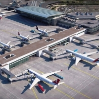 Megkezdődött az új utasmóló építése a budapesti repülőtéren