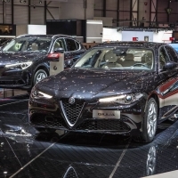 Az Alfa Romeo standjának legizgalmasabb látványossága a Stelvio Quadrifoglio Nürburgring Edition